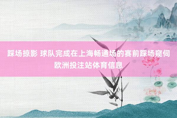 踩场掠影 球队完成在上海畅通场的赛前踩场窥伺欧洲投注站体育信息