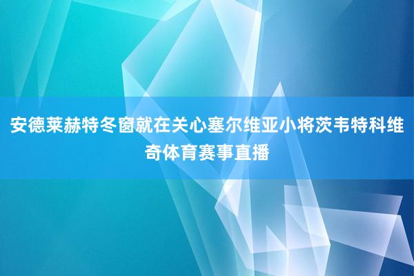 安德莱赫特冬窗就在关心塞尔维亚小将茨韦特科维奇体育赛事直播