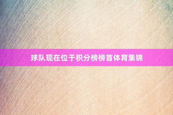 球队现在位于积分榜榜首体育集锦