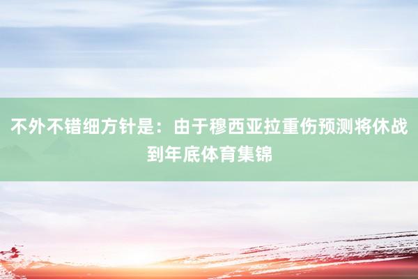 不外不错细方针是：由于穆西亚拉重伤预测将休战到年底体育集锦