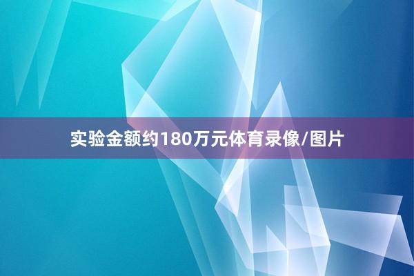 实验金额约180万元体育录像/图片