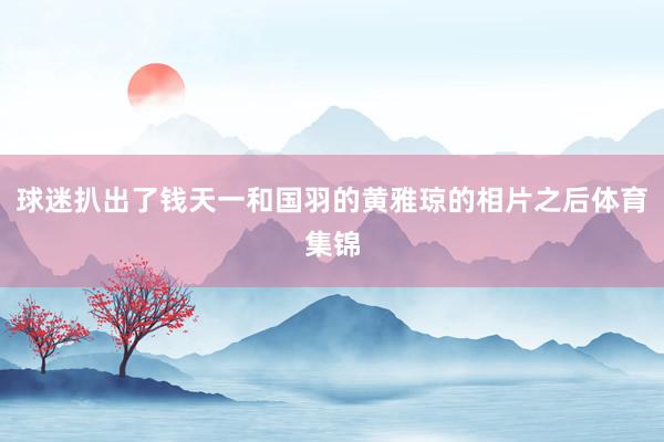 球迷扒出了钱天一和国羽的黄雅琼的相片之后体育集锦