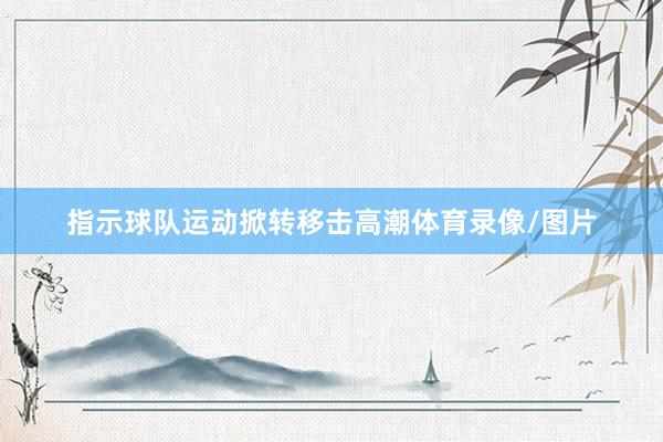指示球队运动掀转移击高潮体育录像/图片