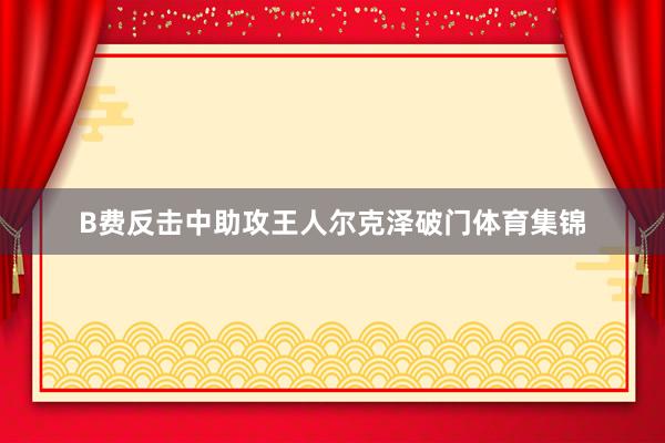 B费反击中助攻王人尔克泽破门体育集锦
