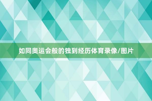 如同奥运会般的独到经历体育录像/图片