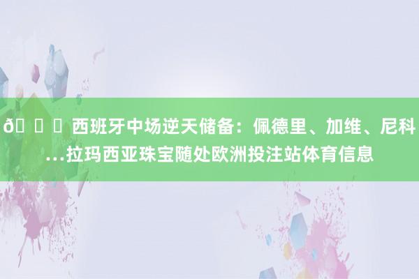 👀西班牙中场逆天储备：佩德里、加维、尼科…拉玛西亚珠宝随处欧洲投注站体育信息
