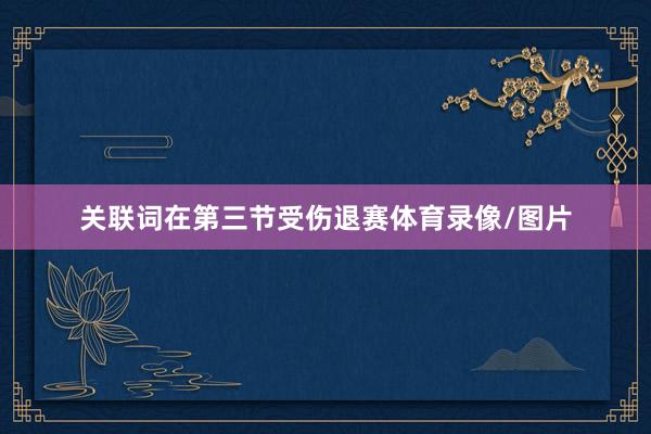 关联词在第三节受伤退赛体育录像/图片